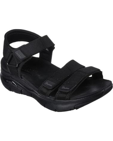 Zapatos SKECHERS  de Mujer SANDALIAS PLANAS 119305 NEGRO  NEGRO