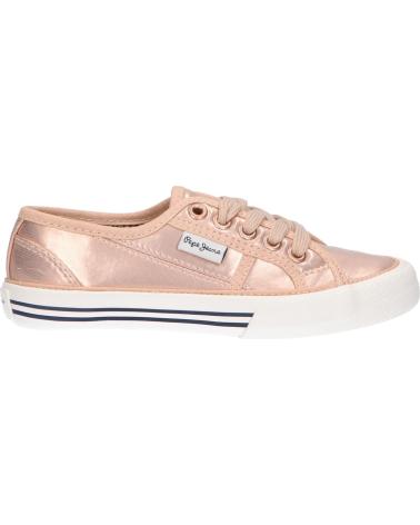 Woman and girl Trainers PEPE JEANS PGS30230 BAKER SHINY  318 POWDER ROSE