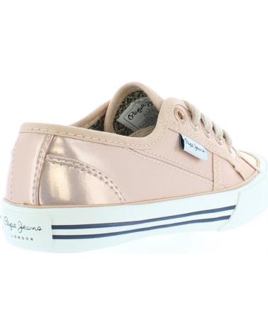 Woman and girl Trainers PEPE JEANS PGS30230 BAKER SHINY  318 POWDER ROSE