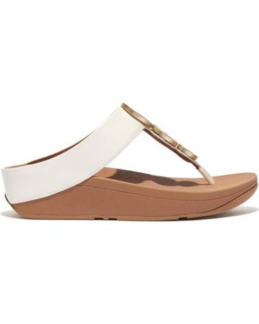 Chanclas FITFLOP  de Mujer HALO METAL-TRIM TOE POST OFWHITE  OFWHITTE